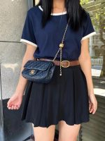 Chanel Classic Flap Mini – Dark Blue Lambskin & Gold-Tone Metal – Pearl Crush - Image 10