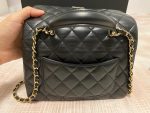 Chanel Classic Flap Mini – Lambskin & Gold-Tone Metal – Top Handle - Image 4