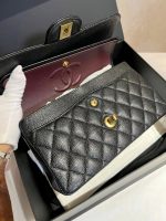 Chanel Classic Flap Small (23cm) – Black Caviar Leather with Gold-Tone Metal - Image 7