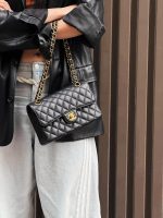 Chanel Classic Flap Small (23cm) – Black Caviar Leather with Gold-Tone Metal - Image 10