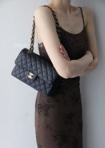 Chanel Classic Flap Small (23cm) – Black Caviar Leather with Gold-Tone Metal - Image 11