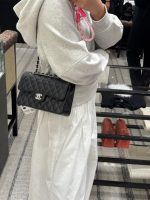 Chanel Classic Flap Small (23cm) – Black Caviar Leather with Silver-Tone Metal - Image 14