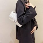 Chanel Classic Flap Small (23cm) – White Caviar Leather with Silver-Tone Metal - Image 8