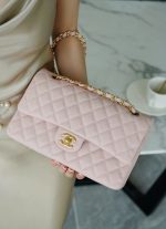 Chanel Classic Flap Small (23cm) – Pink Caviar Leather with Gold-Tone Metal - Image 9