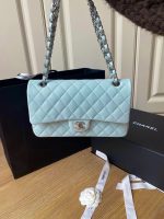 Chanel Classic Flap Small (23cm) – Teal Caviar Leather with Gold-Tone Metal - Image 2