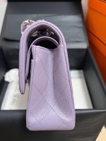 Chanel Classic Flap Small (23cm) – Purple Caviar Leather with Gold-Tone Metal - Image 10