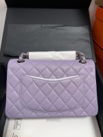 Chanel Classic Flap Small (23cm) – Purple Caviar Leather with Gold-Tone Metal - Image 11