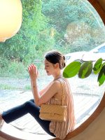 Chanel Classic Flap Medium (25cm) – Beige Caviar Leather with Gold-Tone Metal - Image 11