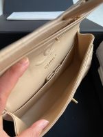 Chanel Classic Flap Medium (25cm) – Beige Caviar Leather with Gold-Tone Metal - Image 3