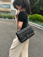 Chanel Classic Flap Jumbo – Black Caviar Leather & Gold-Tone Metal - Image 12