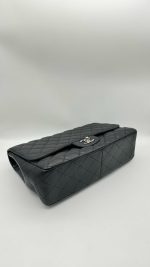 Chanel Classic Flap Jumbo – Black Caviar Leather & Silver-Tone Metal - Image 3