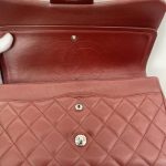 Chanel Classic Flap Jumbo – Burgundy Caviar Leather & Gold-Tone Metal - Image 4