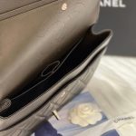 Chanel Classic Flap Jumbo – Grey Caviar Leather & Gold-Tone Metal - Image 9