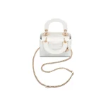 Dior Lady Dior Patent White – Small Size - Image 3