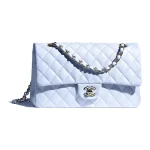 Chanel Classic Flap Medium (25cm) – Blue Caviar Leather with Gold-Tone Metal