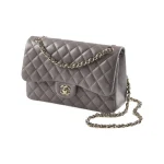 Chanel Classic Flap Jumbo – Grey Caviar Leather & Gold-Tone Metal - Image 2