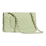 Chanel Classic Flap Medium (25cm) – Green Caviar Leather with Gold-Tone Metal - Image 3