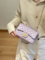 Chanel Classic Flap Mini – Light Purple Lambskin & Gold-Tone Metal – Pearl Crush - Image 6