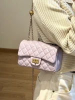 Chanel Classic Flap Mini – Light Purple Lambskin & Gold-Tone Metal – Pearl Crush - Image 4