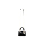 Lady Dior Small Bag – Patent Calfskin in Shiny Black - Image 3