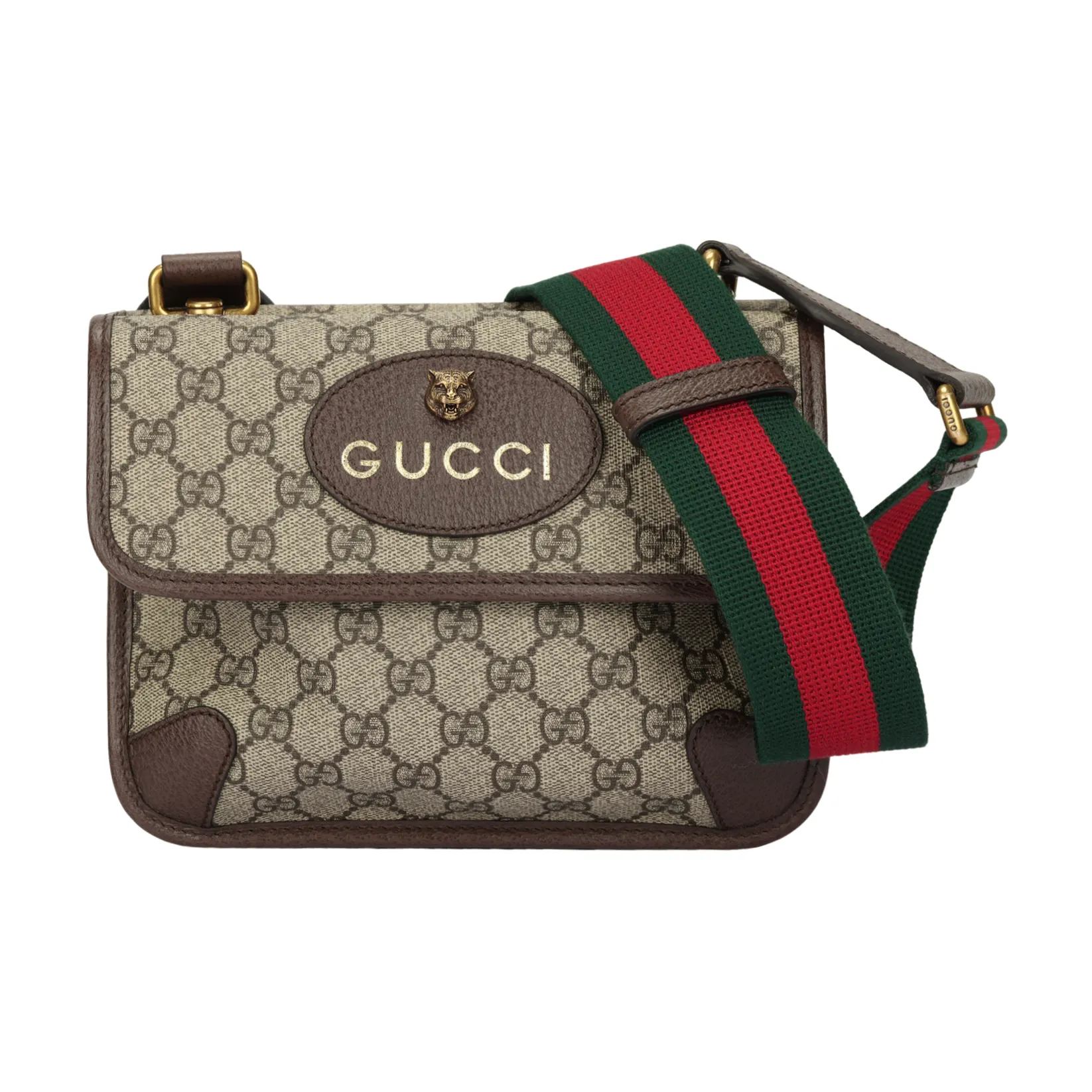 4016be28fe864db6b062f47d9ab985d4.webp Gucci Ophidia GG Supreme Tiger Head Small Messenger Bag 501050 - Image 1