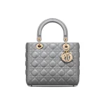 Lady Dior Bag – Candlelight Gray, Medium Size