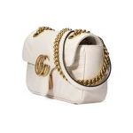 Gucci GG Marmont Mini Shoulder Bag in White 446744DTDIT9022 - Image 5