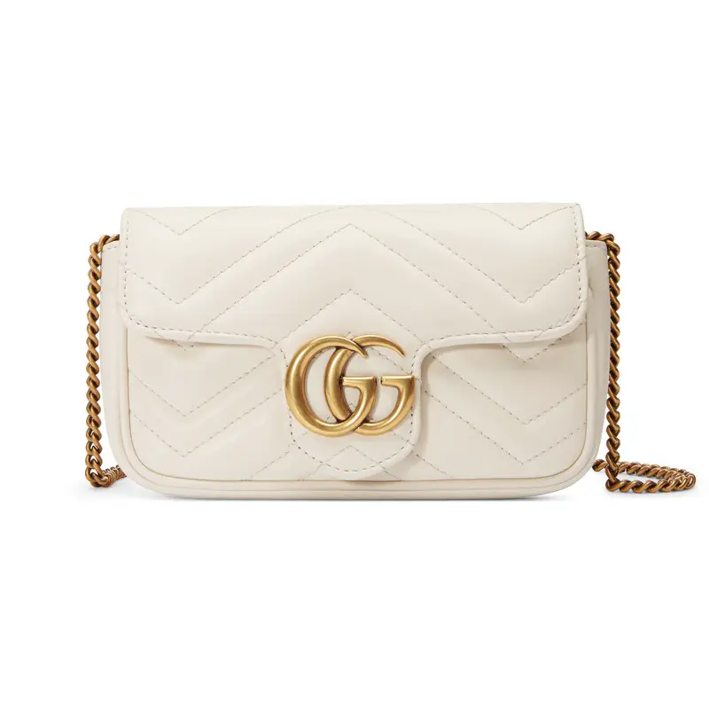 476433DTDCT9022_White_Center_0_0_800x800_1.webp Gucci GG Marmont Super Mini Bag 476433DTD5N9022 - Image 1