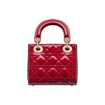 Lady Dior Mini Bag – Cherry Red Patent Leather - Image 2