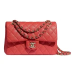 Chanel Classic Flap Small (23cm) – Red Caviar Leather with Gold-Tone Metal