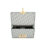 30 Montaigne Oblique Large Flap Bag in Light Color with Embroidered Monogram Print - Image 4