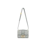 30 Montaigne Oblique Large Flap Bag in Light Color with Embroidered Monogram Print - Image 2