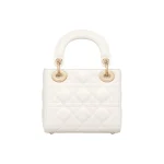 Lady Dior Bag – Mini Size in White Lambskin - Image 3