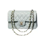 Chanel Classic Flap Small – Light Blue Caviar Leather & Gold-Tone Metal