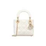 Lady Dior Bag – Mini Size in White Lambskin