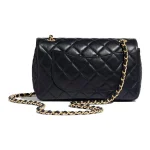Chanel Classic Flap Mini – Black Lambskin & Gold-Tone Metal – Pearl Crush - Image 3