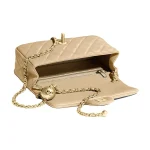 Chanel Classic Flap Mini – Yellow Lambskin & Gold-Tone Metal – Pearl Crush - Image 2