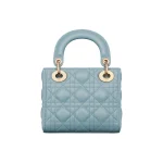 Lady Dior – Small Size in Sky Blue Lambskin - Image 3