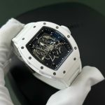 Richard Mille Best Replica Watch RM055 White Ceramic Rubber Strap ZF Factory 45mm - Image 3