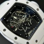 Richard Mille Best Replica Watch RM055 White Ceramic Rubber Strap ZF Factory 45mm - Image 4