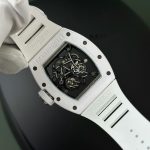 Richard Mille Best Replica Watch RM055 White Ceramic Rubber Strap ZF Factory 45mm - Image 8