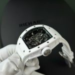 Richard Mille Best Replica Watch RM055 White Ceramic Rubber Strap ZF Factory 45mm - Image 5