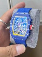 Richard Mille Best Replica Watch RM67-02 Blue Carbon Weight 37 Grams 38.7×47.52mm - Image 5