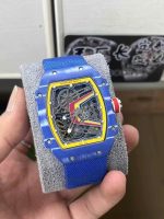 Richard Mille Best Replica Watch RM67-02 Blue Carbon Weight 37 Grams 38.7×47.52mm - Image 3