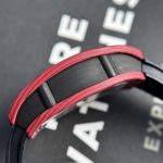 Richard Mille Replica Watches RM07-01 Red Carbon Rubber Strap 32x46mm - Image 5