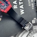 Richard Mille Replica Watches RM07-01 Red Carbon Rubber Strap 32x46mm - Image 9