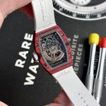 Richard Mille Best Replica Watch RM07-01 Red Carbon Rubber Strap 32x46mm - Image 8