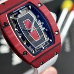 Richard Mille Best Replica Watch RM07-01 Red Carbon Rubber Strap 32x46mm - Image 4