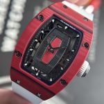 Richard Mille Best Replica Watch RM07-01 Red Carbon Rubber Strap 32x46mm - Image 5