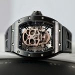 Richard Mille High End Watch Replica RM052 Skull Tourbillon Black Ceramic Rubber Strap 43mm - Image 3